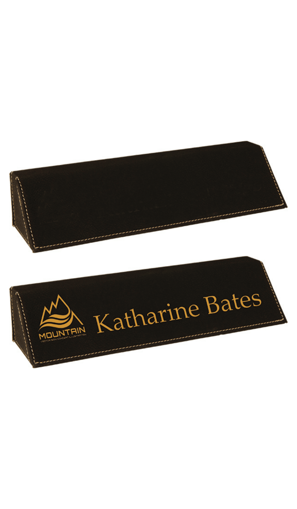 Laserable Desk Wedge Black Engravable