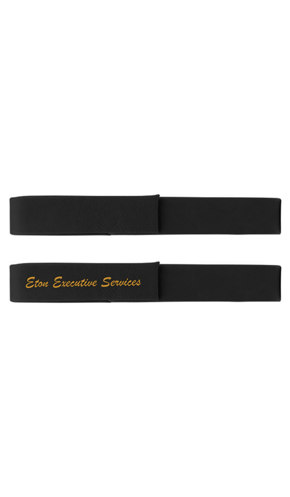 Laserable Leatherette Black Pen Case