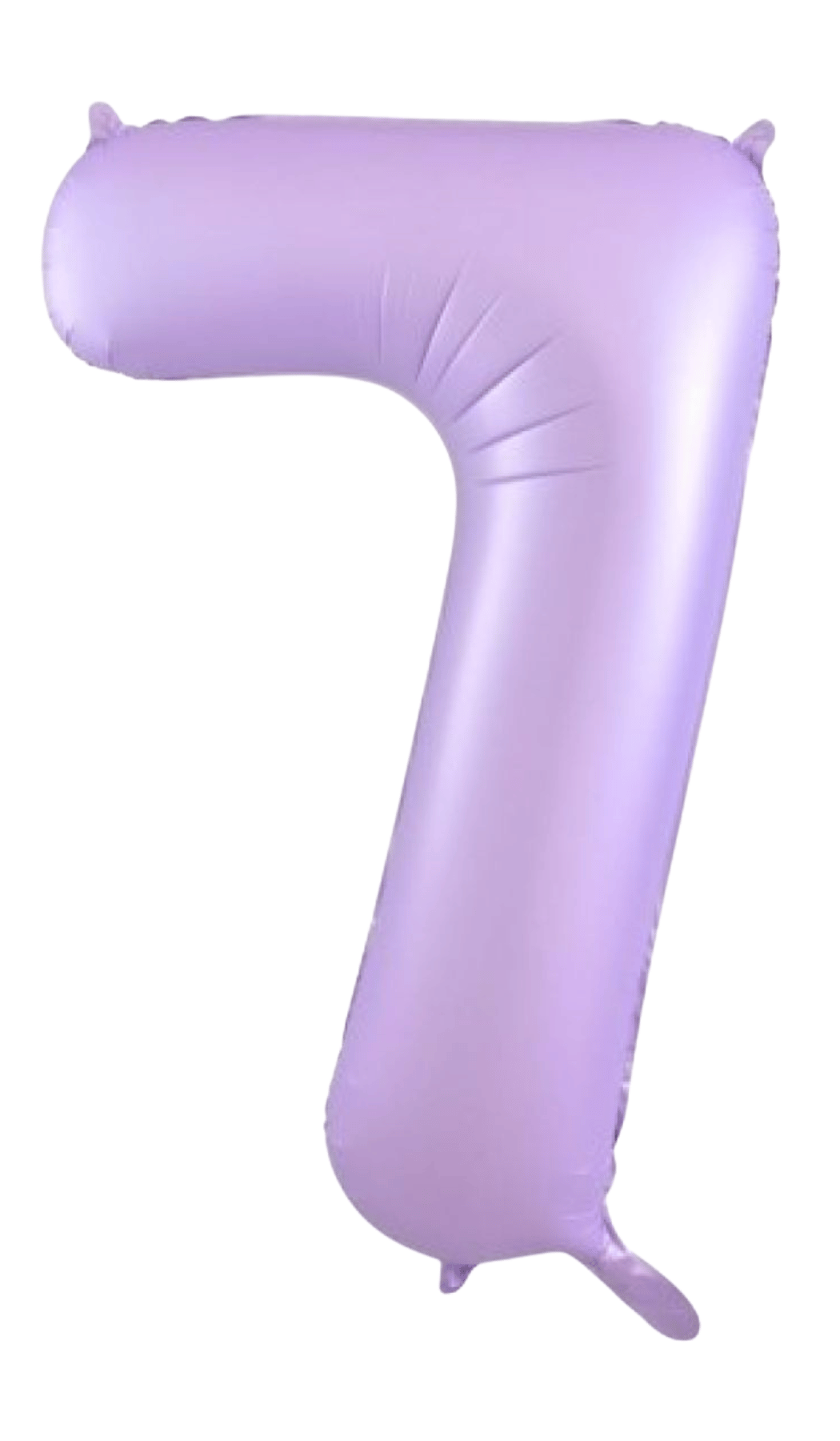Large Foil Number Seven Shape Balloon Pastel Lilac