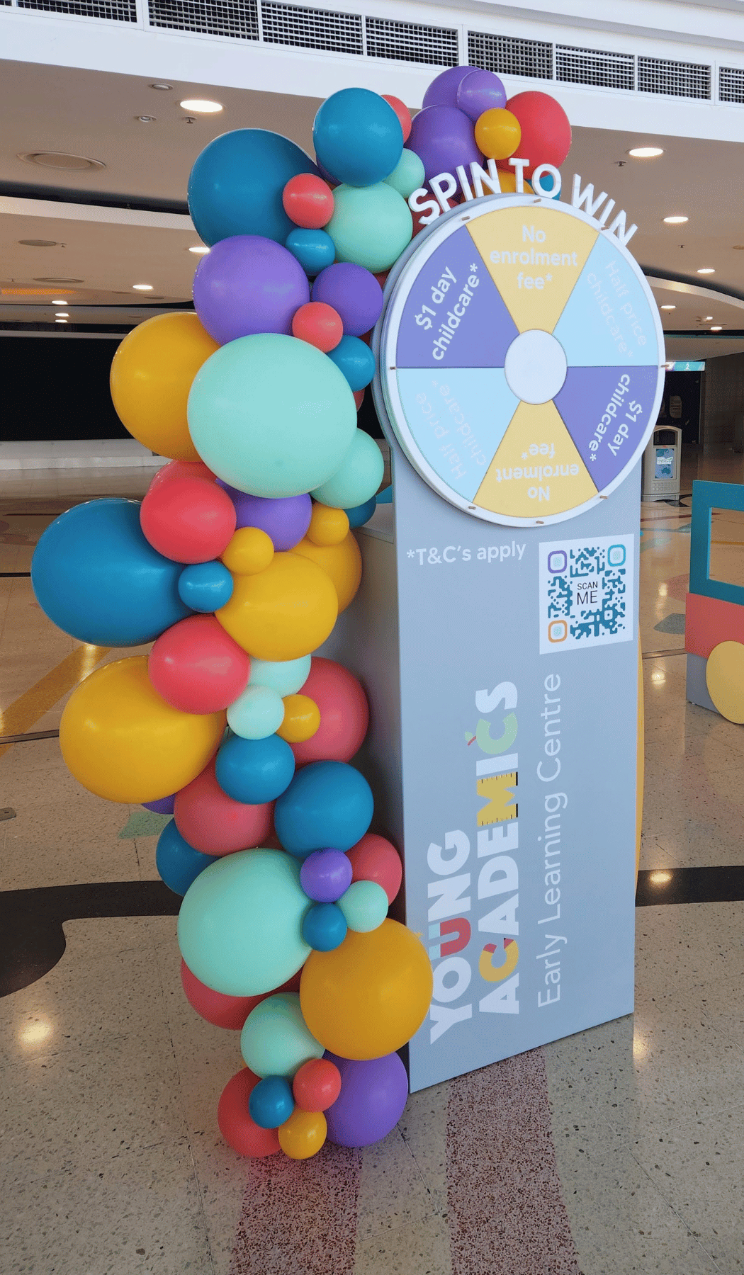 Organic Balloon Garland brand colours corporate expo