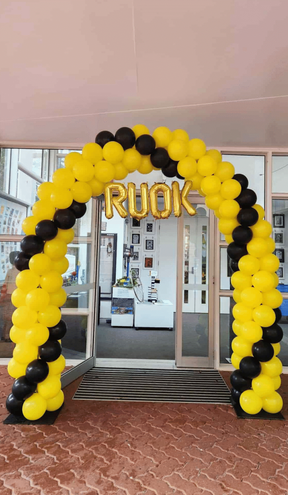 R U Okay Day garland balloon arch air filled