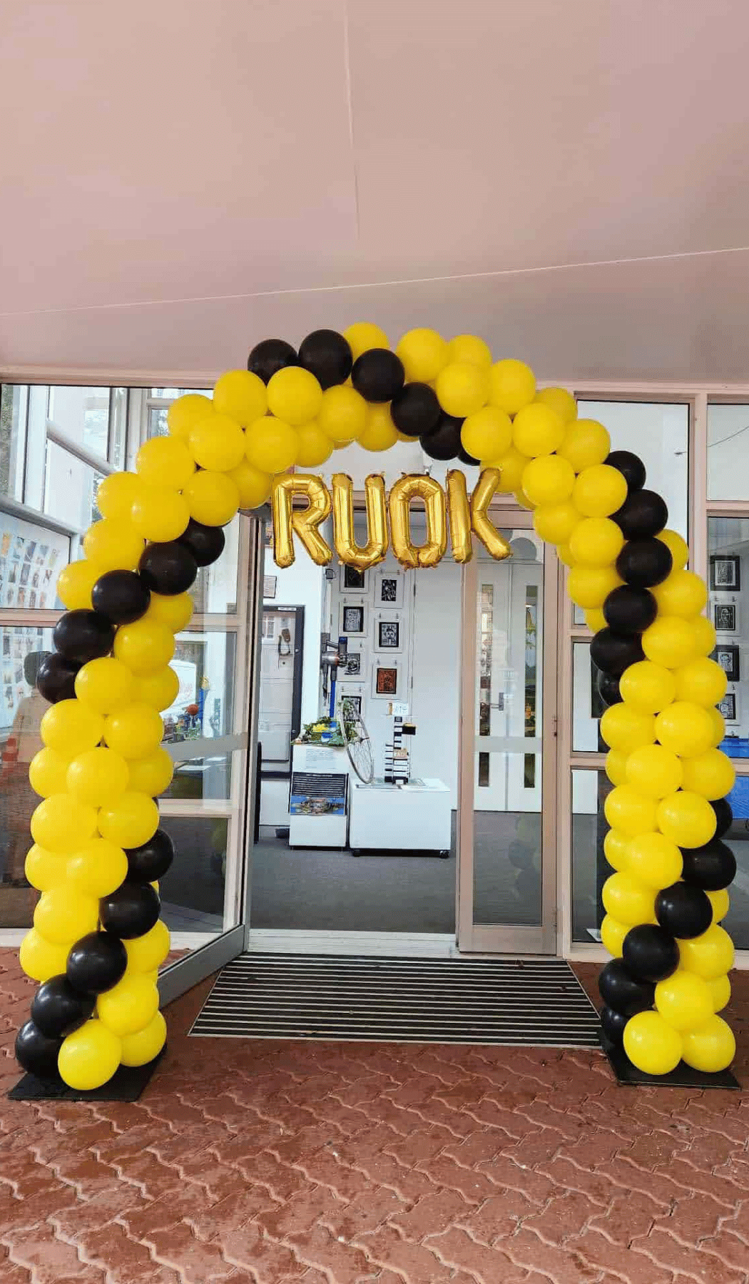 R U Okay Day garland balloon arch air filled