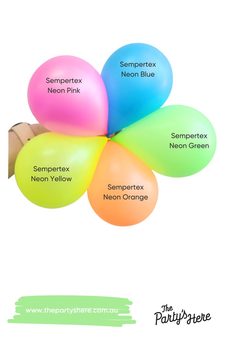 Neon Balloon Colours