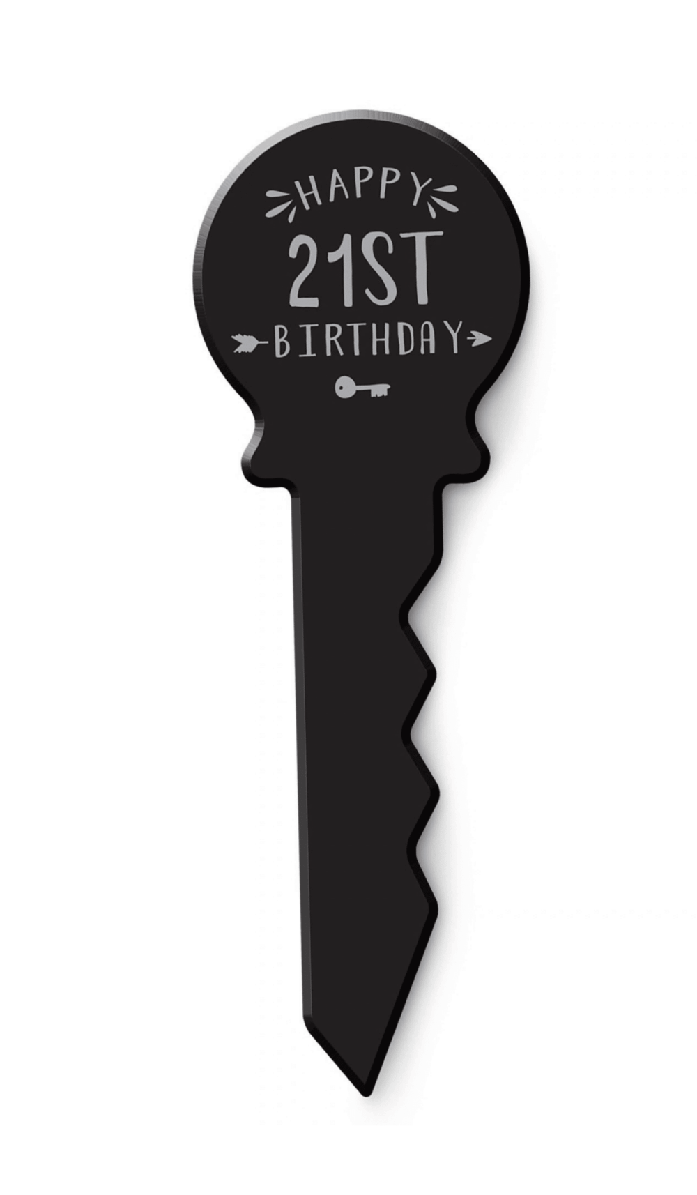 21st wooden signature key black