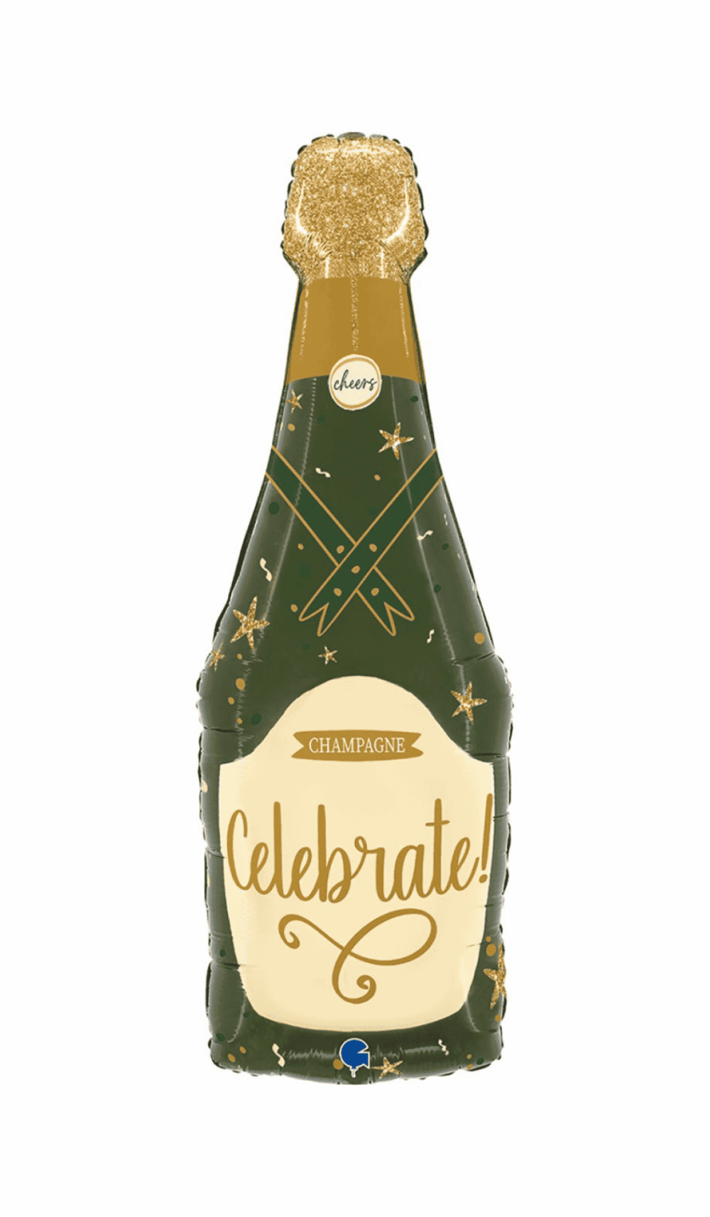 Champagne Bottle Foil Balloon Shape
