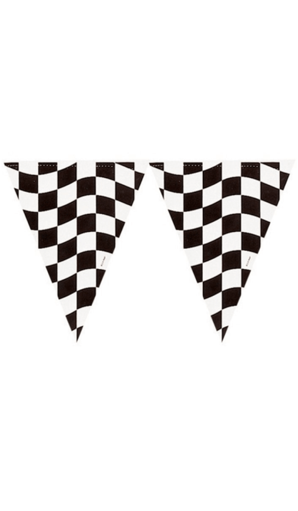 Checkered Flag Pennant Bunting Banner Race Theme