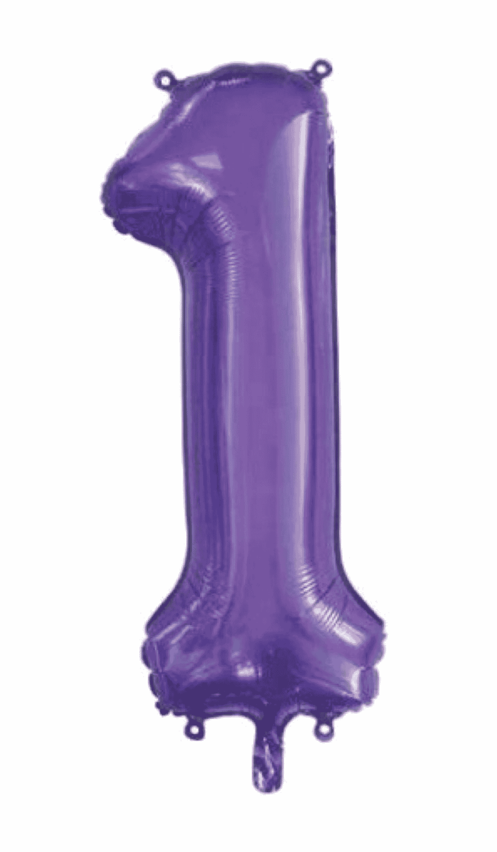 Foil Balloon Number One Shape Purple