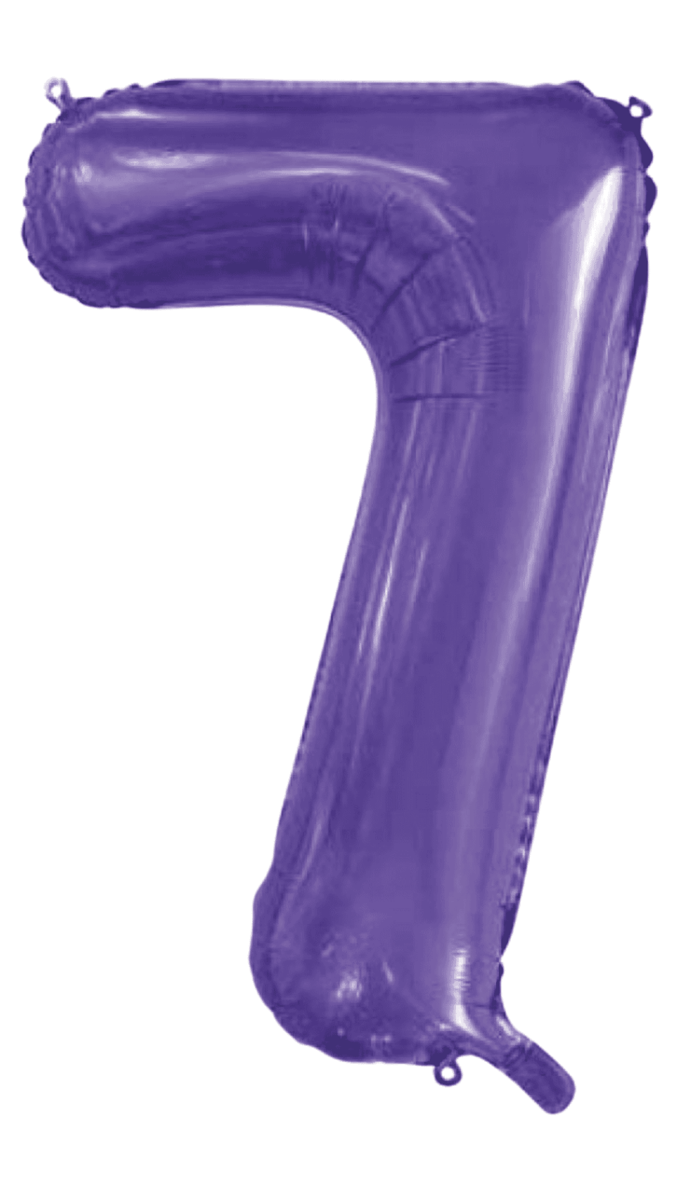 Foil Balloon Number Seven Shape Purple