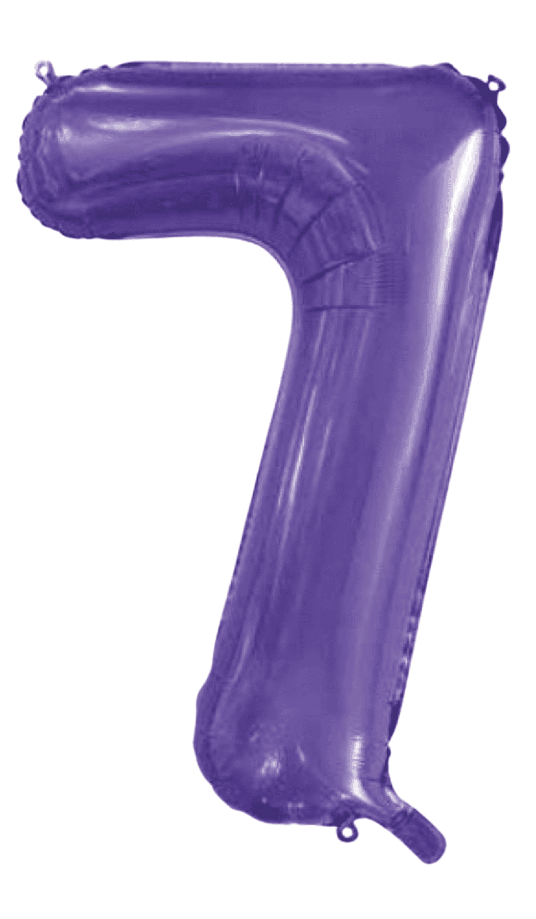 Foil Balloon Number Seven Shape Purple