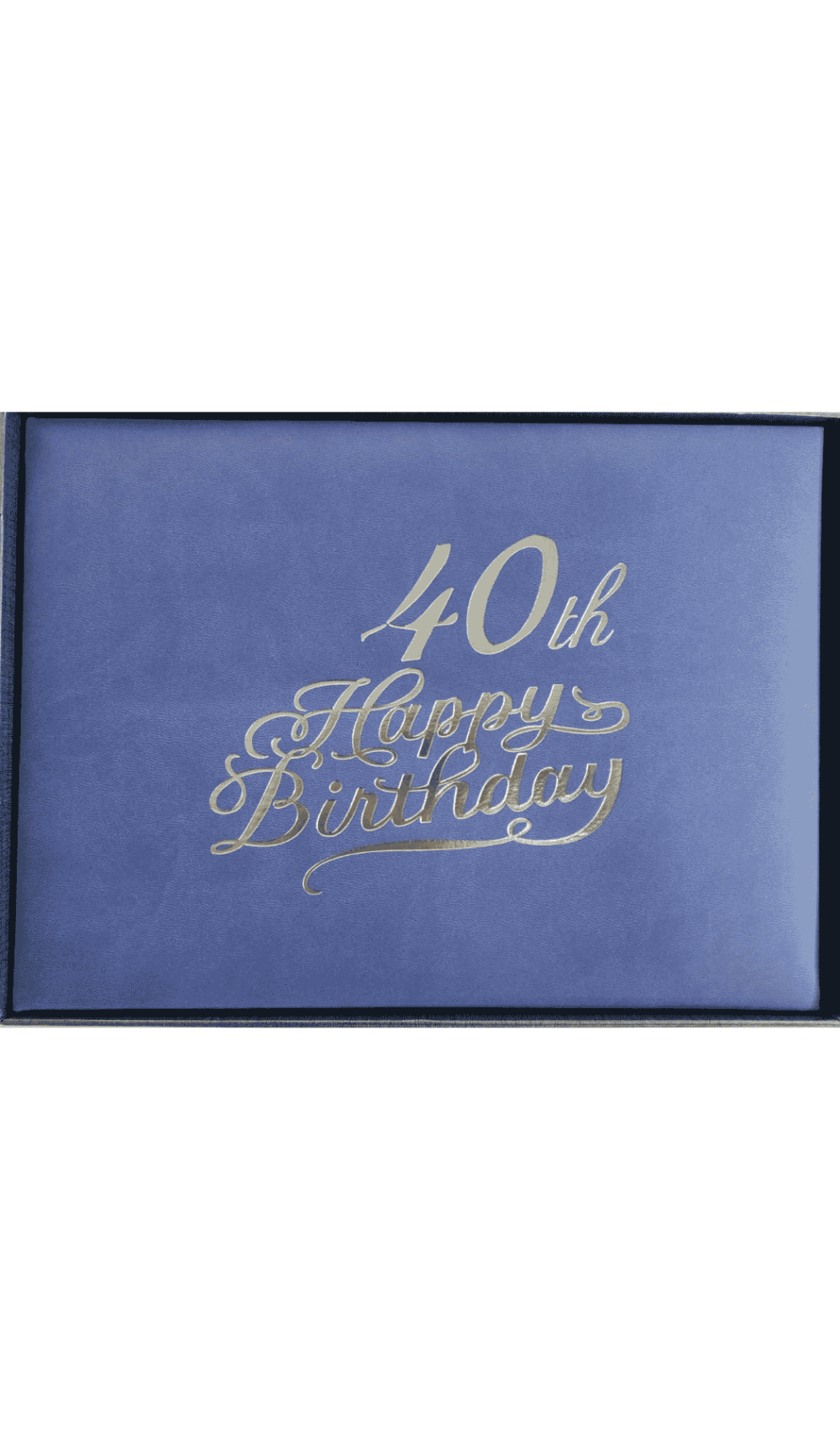 Guest Book Keepsake Happy 40th Birthday Mauve