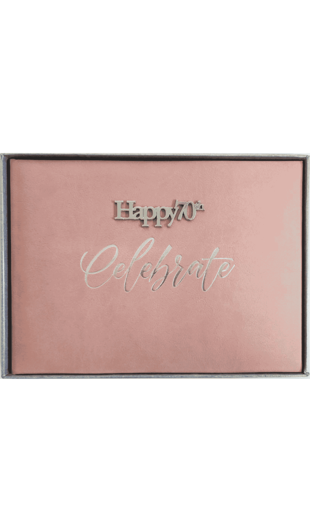 Guest Book Keepsake Happy 70th Birthday Rosewood