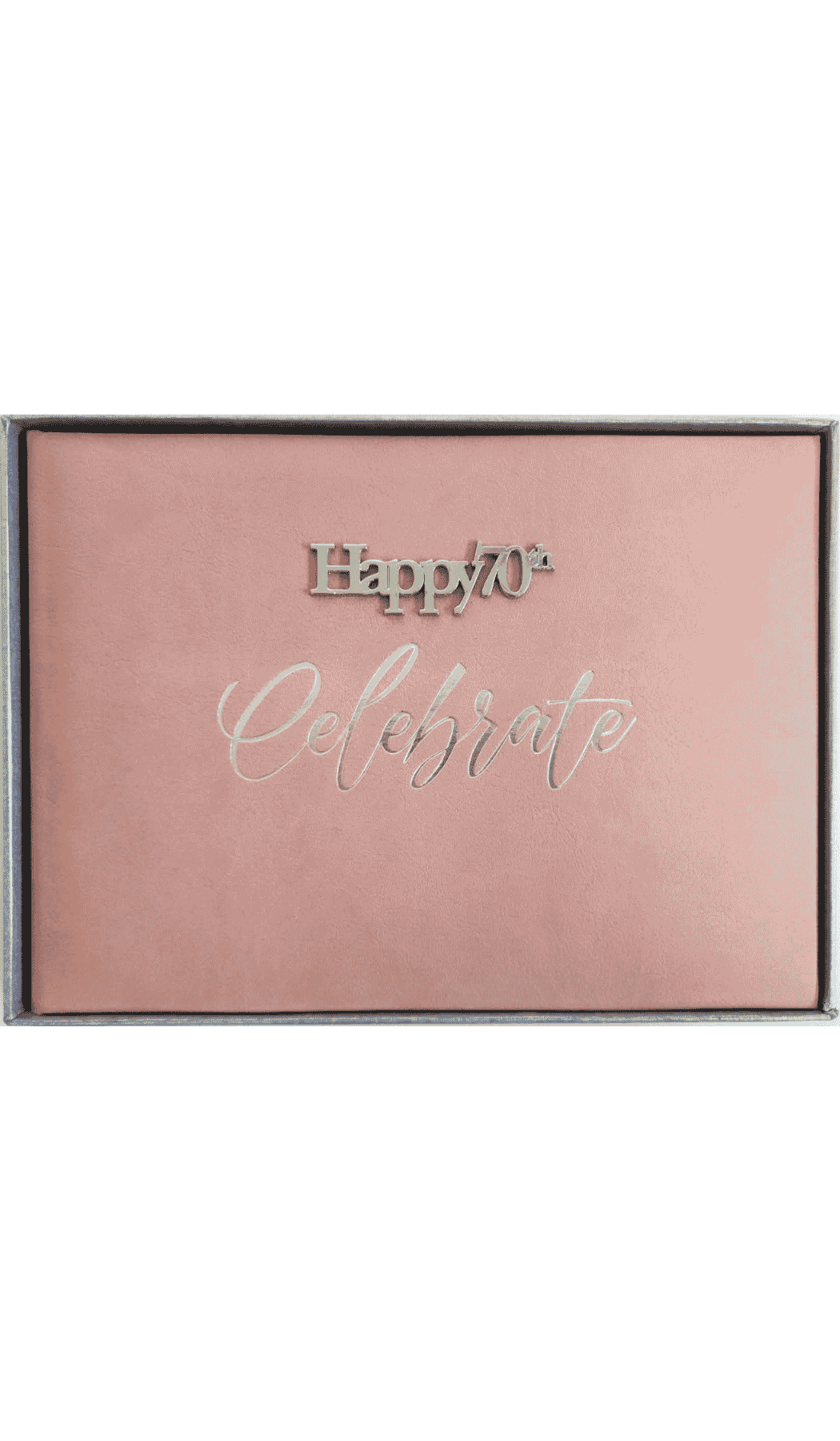 Guest Book Keepsake Happy 70th Birthday Rosewood